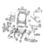 68050494AA - Interior Trim: Front Seat Support for Mopar Image