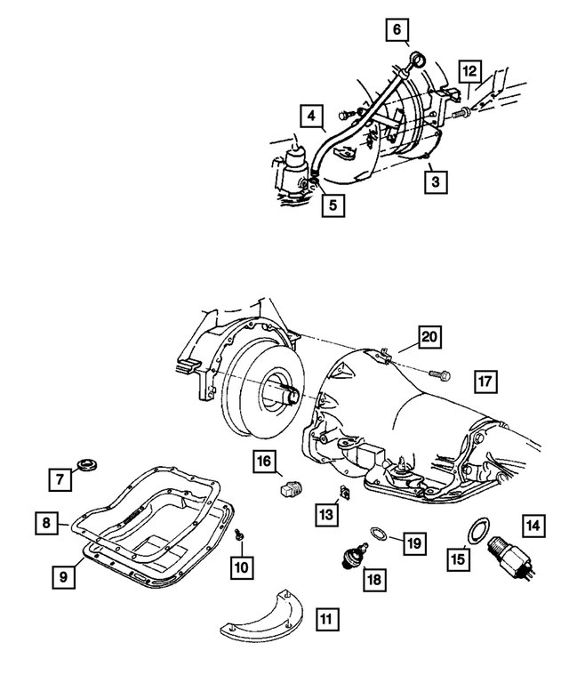 154596 - Automatic Transmission 4 Speed [DG8]: Screw for Mopar Image