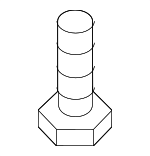 N10413905 - Electrical: High Note Horn Bolt for Porsche: Cayenne, Macan Image