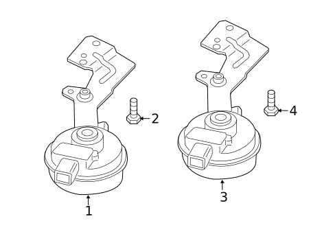 Horn for 2025 Porsche Macan #0