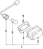 8167012030 - : Backup Lamp Assembly for Toyota: Corolla Image