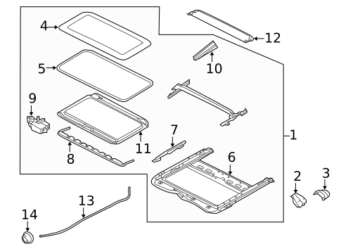 Sunroof for 2013 Nissan Pathfinder #1
