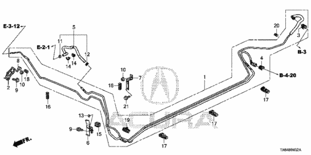 Fuel Pipe (KA/KC) (2) for 2016 Acura ILX #0