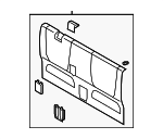 6427104021B3 - Body: Back Panel Trim for Toyota: Tacoma Image