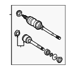 4341006271 - Front Drive Axle: Axle Assembly for Toyota: Camry, Solara Image