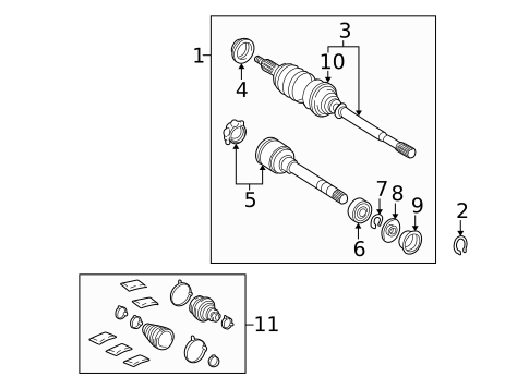 Drive Axles for 2003 Toyota Solara #0