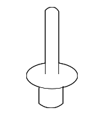 9026904054 - Body: Step Plate Rivet for Lexus: LX570, NX250, NX350, NX350h, NX450h+, RX350, RX350h, RX450h+, RX500h, TX350, TX500h, TX550h+ Image