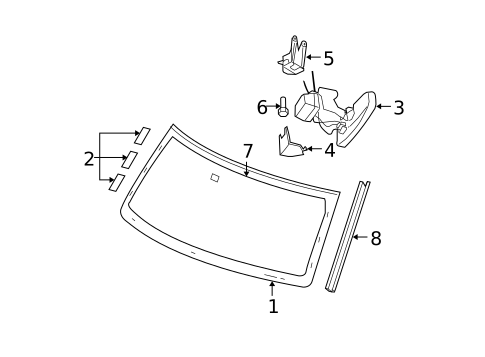 Reveal Moldings for 2007 Jeep Commander #0
