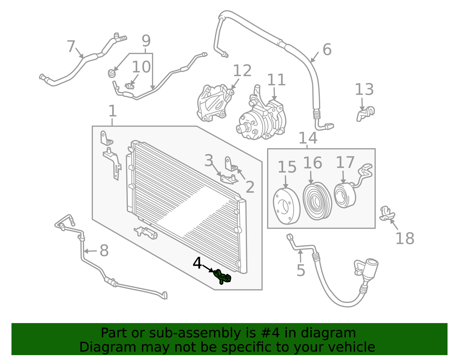 2004-2006 Toyota Tundra Condenser Lower Bracket 88688-0C200 | MotorMotor