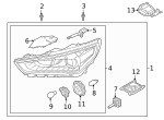 1864305009L - Electrical: Marker Lamp Bulb for Hyundai Image