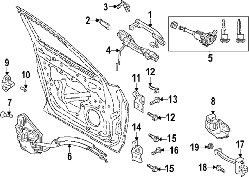 Lock & Hardware for 2024 Mazda CX-90 #0