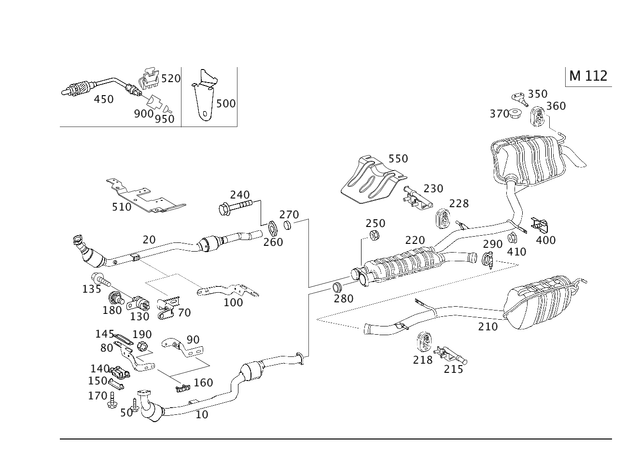 211490421964 - Exhaust System: Exhaust Pipe for Mercedes-Benz: CLS500, E320, E500 Image image