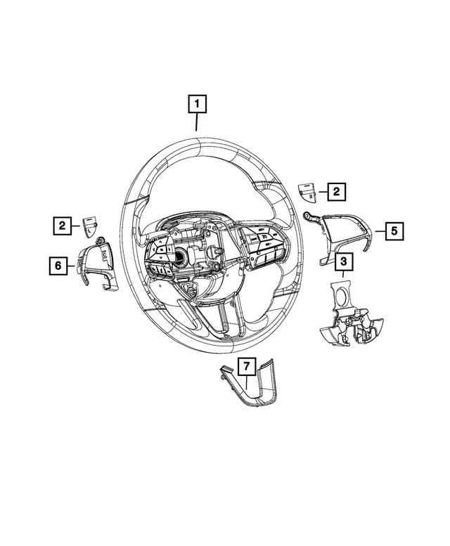 6WL511X9AA - Steering: Steering Wheel for Mopar Image image