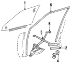 1247200318 - Body: Glass for Mercedes-Benz Image