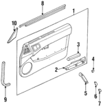 8095580M00 - : Pull Handle Cap for Nissan Image