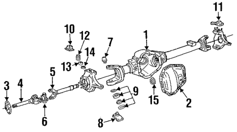 Front Axle for 1993 Dodge W150 #0