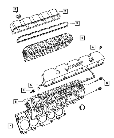 Cylinder Head for 2002 Dodge Viper #0