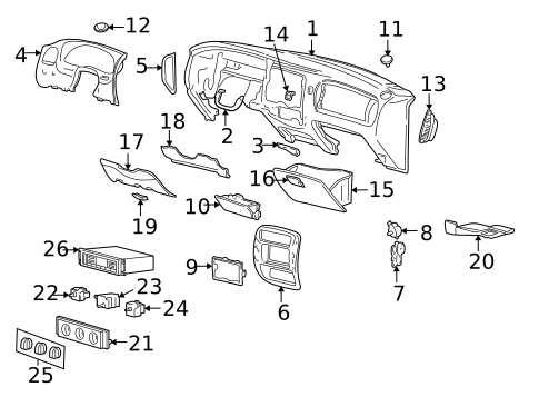 Controls for 1999 Ford Explorer #0