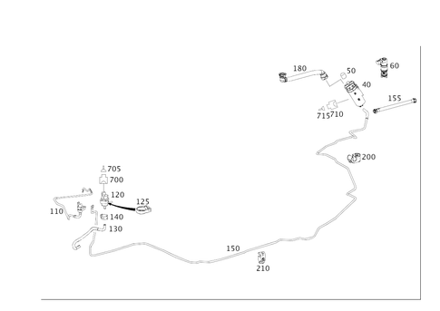 Closed Fuel-Evaporation-Control System for 2011 Mercedes-Benz ML63 AMG #0