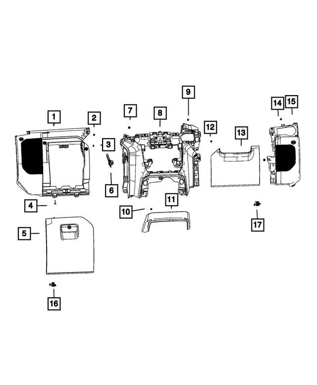 68641184AA - Interior Trim: Glove Box Door Dampener for Mopar Image image