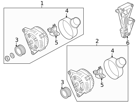 Alternator/Generator & Related Components for 2008 Audi S6 #0