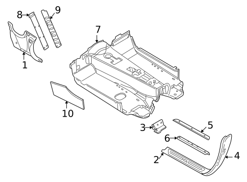 Interior Trim - Pillars for 2001 BMW Z8 #0