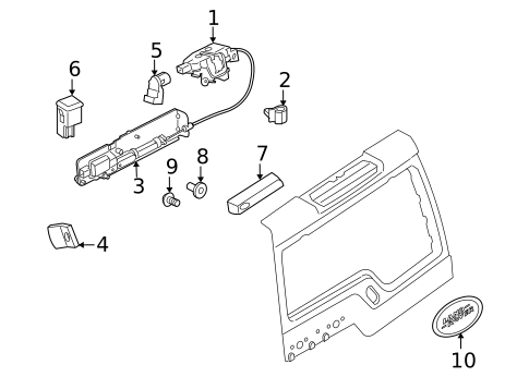 Liftgate for 2007 Land Rover LR3 #0