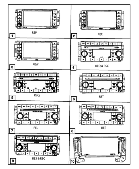 Radio, Antenna, Speakers, DVD, and Video systems for 2010 Jeep Wrangler #1