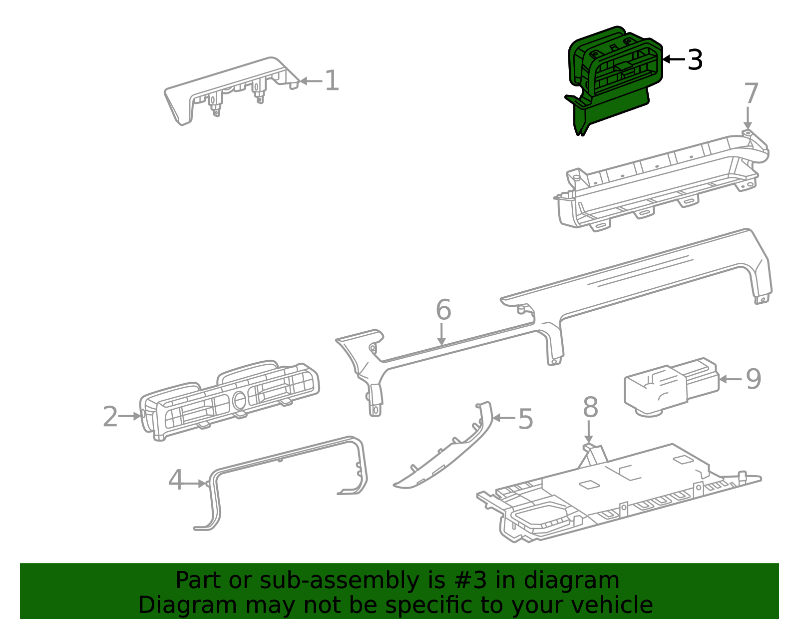 Dashboard Air Vent - Direct Airflow, OEM Style | AutoNation Parts