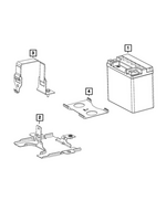 68606197AA - Electrical: Battery Tray for Mopar Image