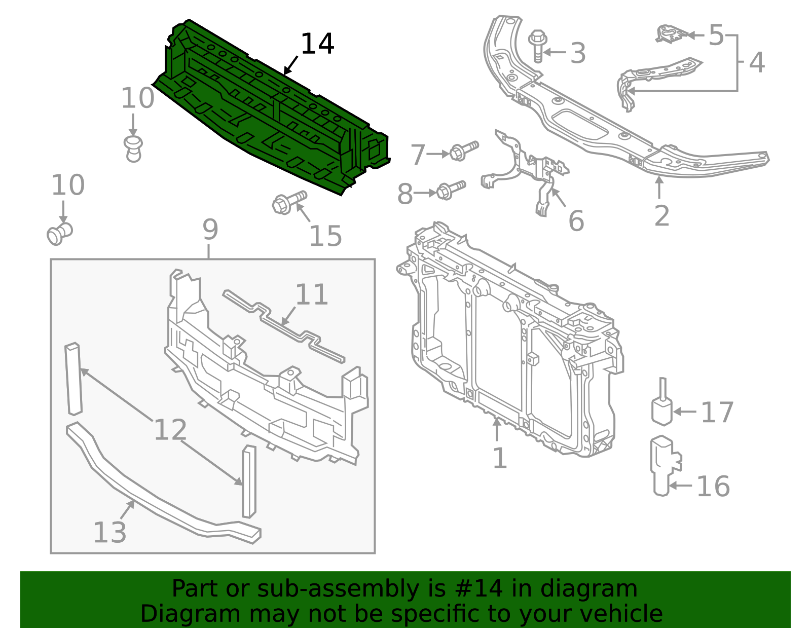 GSH7-50-719 - Grille - 2018-2020 Mazda 6 | Mazda Parts Factor