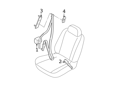 Seat Belt for 2006 Nissan Altima #0