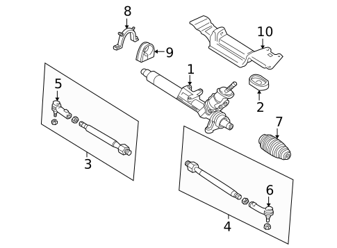 Steering Gear & Linkage for 2005 Volkswagen Golf #0