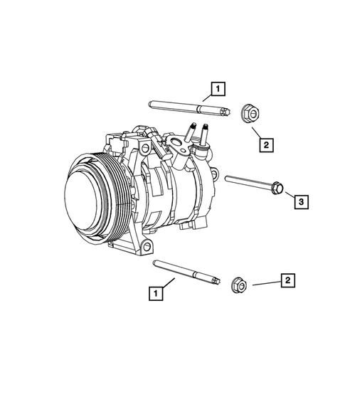 Air Conditioner Compressor and Mounting for 2014 Dodge Challenger #1