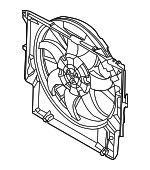 17425A3F109 - Cooling System: Fan Assembly for BMW: 1 Series M, 128i, 135i, 135is, 335i, 335i xDrive, 335is, 335xi, X1, Z4 Image