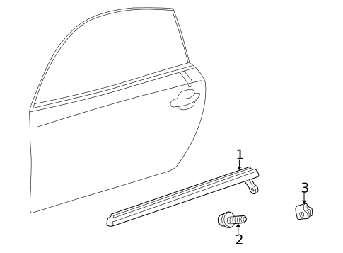 Exterior Trim - Door for 2003 Lexus SC430 #0