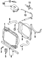 8944739891 - : Recovery Tank Bracket for Honda Image