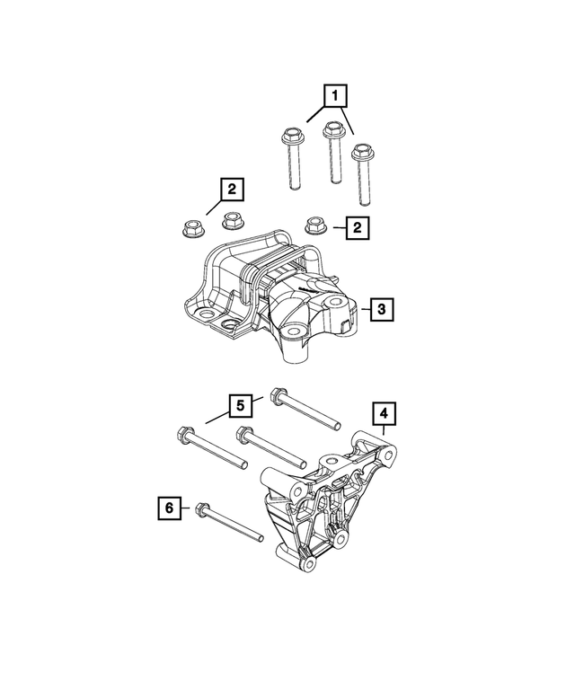 68505975AA - Engine: Engine Mount Isolator for Mopar Image image