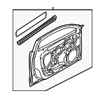 8Y0831051A - : Door Shell for Audi: A3, A3 Quattro, RS3, S3 Image