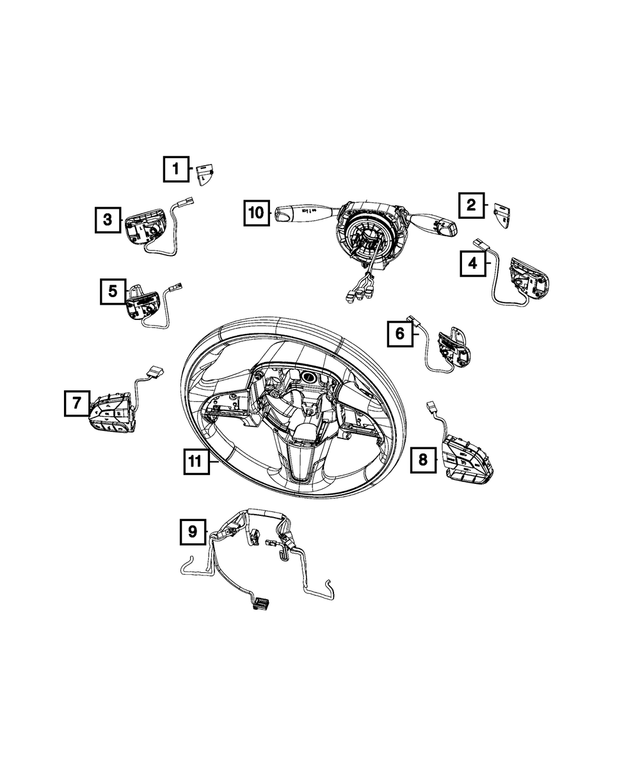 5RQ10DX9AC - Electrical: Radio Control Switch, Right for Mopar Image image
