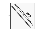 F09AU024HY - Body: Wiper Blade for Hyundai: Elantra, Equus, Genesis, Genesis Coupe Image