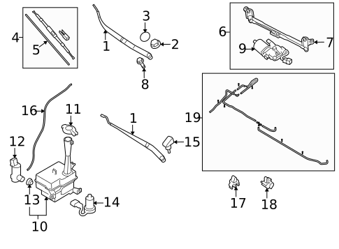 Wipers for 2012 Hyundai Elantra #0