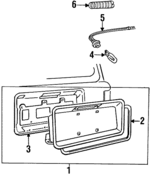 XG94SW1AA - : License Lamp for Jeep: Grand Cherokee Image