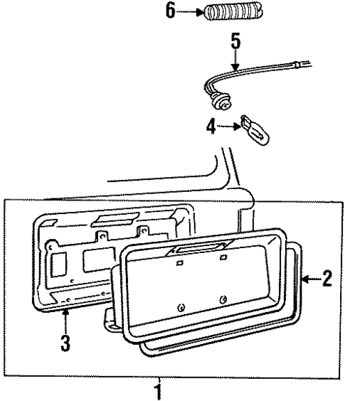 License Lamps for 1993 Jeep Grand Cherokee #0
