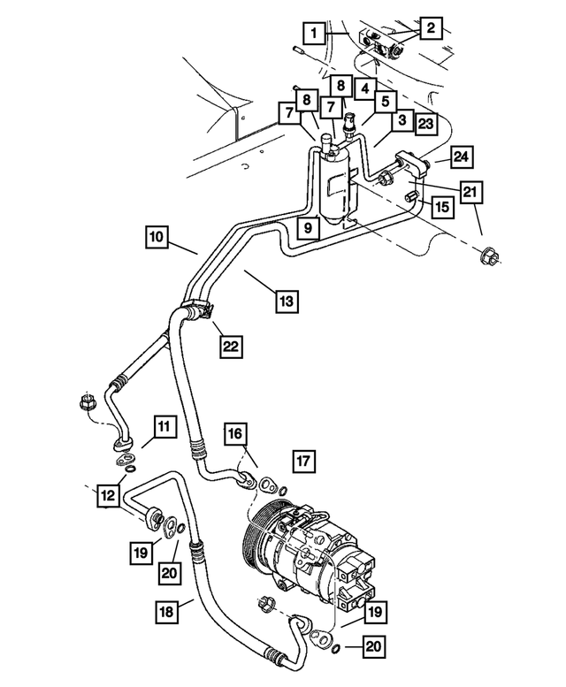 5005271AB - : A/C Discharge Line for Mopar Image