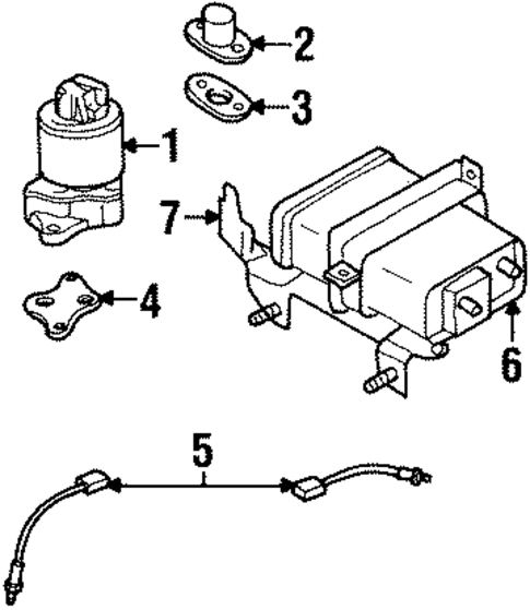 Emission Components for 2001 Isuzu Rodeo Sport #0