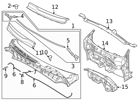Cowl for 2023 Kia Niro #0