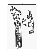 84471794 - Body: Inner Lock Pillar for Chevrolet: Silverado 1500, Silverado 1500 LTD, Silverado 2500 HD, Silverado 3500 HD | GMC: Sierra 1500, Sierra 1500 Limited, Sierra 2500 HD, Sierra 3500 HD Image