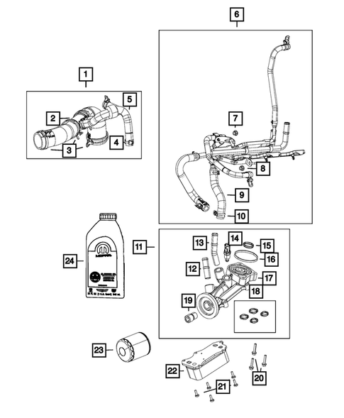 Engine Oiling, Oil Pan and Indicator (Dipstick) for 2016 Ram 3500 #2
