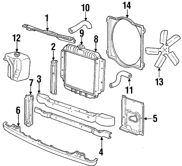 4117005 - Belts &amp; Cooling: Engine Cooling Fan Clutch Blade for Mopar Image
